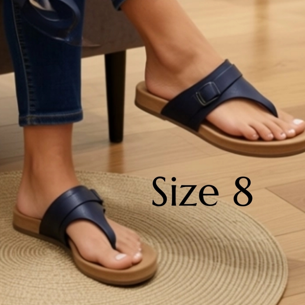 Comfort Plus By Predictions Thong Sandals Size 8